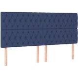  Krevet s oprugama i madracem plavi 200 x 200 cm od tkanine | shoptok.hr