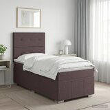  Boxspring krevet s madracem Tamno smeđa 90 x 200 cm Tkanina | shoptok.hr