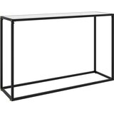  Konzolna mizica bela 120x35x75 cm kaljeno steklo, (20625797) Cene