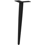 vidaXL Noge stolića za kavu stožastog oblika 4 kom crne 42-43 cm čelik | shoptok.hr