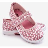 Boto Children's Velcro Ballerinas In Print Pink Selah | Shoptok.si