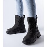 Gemre Black insulated quilted snow boots Antonina | ePonuda.com