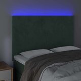  Posteljno vzglavje temno zeleno 144x5x118/128 cm žamet, (20933481) | Shoptok.si