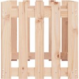 vidaXL Vrtna visoka greda z ograjico 100x50x50 cm trdna borovina | Shoptok.si