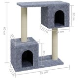 vidaXL penjalica za mačke sa stupovima za grebanje svjetlosiva 60 cm | shoptok.hr