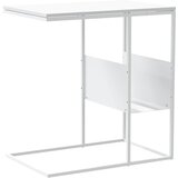  Bočni stolić bijeli 55 x 36 x 59,5 cm od konstruiranog drva | shoptok.hr