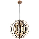  Drveni viseći luster na sajli 1xE27/60W/230V prečnik 50 cm masiv/furnir/kaučukovo drvo Cene
