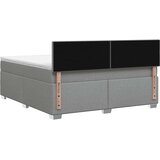  Boxspring krevet s madracem Svjetlosiva 140 x 200 cm Tkanina | shoptok.hr