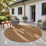 Ayyildiz Carpets Rjava okrogla notranja in zunanja preproga ø 120 cm Mira 1450 – | Shoptok.si