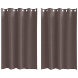  Zavjese za blackout s prstenovima 2 pcs Tamno smeđa | shoptok.hr
