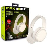 Max Mobile SLUŠALICE BLUETOOTH B15 HEADSET stereo Beige | shoptok.hr
