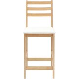  Trpezarijske stolice 2 kom. Čvrsto drvo od gume Prirodna Smeđa 40 x 47,5 x 99,5 cm | shoptok.hr