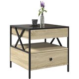  Stolić s beskonačnim LED svjetlima boja hrasta 50x50x51 cm | shoptok.hr