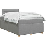  Boxspring krevet s madracem Svjetlosiva 120 x 190 cm Tkanina | shoptok.hr