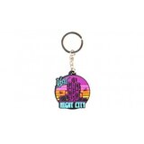 Cyberpunk 2077 Visit Night City PVC Keychain Multicolor Cene