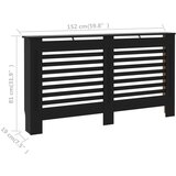 vidaXL Pokrov za radiator črn 152x19x81,5 cm mediapan, (20769818) | Shoptok.si