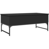  Stolić za kavu crni 100 x 50 x 40 cm konstruirano drvo i metal | shoptok.hr