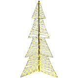 vidaXL Božično drevo med 240 LED Toplo bela 180 cm Ratan | Shoptok.si