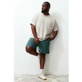 Trendyol Plus Size Emerald Men's Regular/Real Fit Comfortable 100% Cotton Shorts