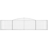  Lučne gabionske košare 9 kom 400x30x80/100 cm pocinčano željezo | shoptok.hr