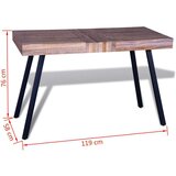 vidaXL Miza kvadratna predelana tikovina | Shoptok.si