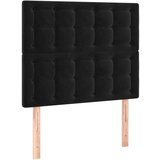 Box spring postelja z vzmetnico črna 100x200 cm žamet, (20791869) | Shoptok.si