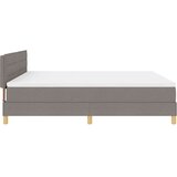  Postelja z vzmetnico in LED taupe 180x200 cm tkanina, (22083568) | Shoptok.si