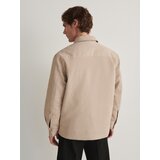 Reserved prešita srajčna jakna - bež | Shoptok.si