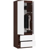 AKORD OMARA ZVEZDA S 60 cm 2 VRATA 2 Predali WENGE / BELO, (21713780) | Shoptok.si