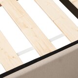 P & B POSTELJA Z VZMETNICO 120 cm x 200 cm , tekstil peščene barve | Shoptok.si