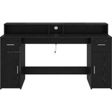  Stol s ladicama Crni hrast 160 x 55 x 91 cm Konstruirano drvo | Eponuda.ba