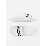 Shelvt White flip-flops with inscription | Shoptok.si