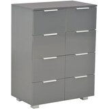  Komoda visoki sjaj siva 60 x 35 x 80 cm od konstruiranog drva | Eponuda.ba