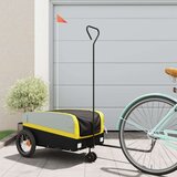 Prikolica za bicikl crno-žuta 30 kg željezna | shoptok.hr