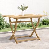  The Living Store Zložljiva vrtna miza 120x70x75 cm trden akacijev les - Vrtna Miza, (21479824) | Shoptok.si