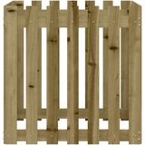 vidaXL Vrtna sadilica s izgledom ograde 70 x 70 x 70 cm od borovine | shoptok.hr