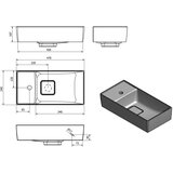 Sapho Bijeli umivaonik za WC od mineralnog kompozita 47x24 cm Maxx – | shoptok.hr