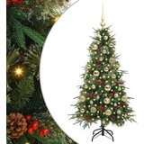 vidaXL Umjetno božićno drvce s nogom s stalakom Zelena 120 cm PE i PVC | shoptok.hr