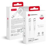 forcell F-ENERGY C344 kabl Type C na Type C QC4. 0 PD 3A 60W silikon 1 m beli | ePonuda.com