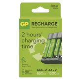 Gp polnilec baterij Recharge B441 + 2× AA Recharge 2100 mAh + 2× AAA Recharge 800 mAh | Shoptok.si