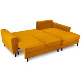 Cosmopolitan Design Senf žuta sklopiva/s prostorom za odlaganje kutna garnitura od samta (s desnim kutom/s ležaljkom) Kyoto – | shoptok.hr