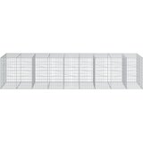  Gabionska košara s poklopcem 450x100x100 cm pocinčano željezo | shoptok.hr