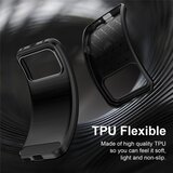 Techsuit Carbon Silicone maska za Honor 600 / 600 Pro – crna | shoptok.hr