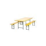 Oberon baštenski set sto + 2 klupe stout 220 x 80 | Eponuda.com