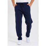 Dewberry 62819 Straight Leg Back Pocket Detailed Sweatpants-NAVY BLUE | Shoptok.si