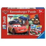 Ravensburger Puzzle - Cars 2 - Worldwide racing fun, 3 x 49 kosov | Shoptok.si