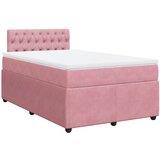 Maison Chic Box spring postelja - Vzmetna postelja z vzmetnico roza 120x190 cm žamet SL5530, (21887195) | Shoptok.si