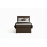 MID.YOU BOXSPRING POSTELJA 90 cm x 200 cm , tekstil, leseni material rjava | Shoptok.si