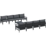 vidaXL Sjedeća garnitura za vrt 9 pcs Antracit 70 x 70.5 x 31.5 cm | shoptok.hr