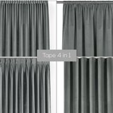 Filumi Siva zavjesa za djelomično zamračenje od samta 200x225 cm Velto – | shoptok.hr